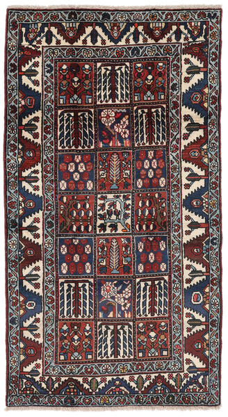  Bakhtiar Matto 104X190 Itämainen Käsinsolmittu Musta (Villa, Persia/Iran)