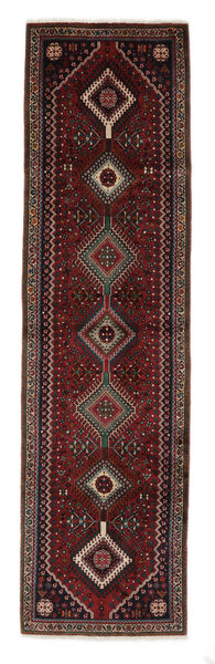  Itämainen Abadeh Matot Matto 85X298 Käytävämatto Musta/Tummanpunainen (Villa, Persia/Iran)