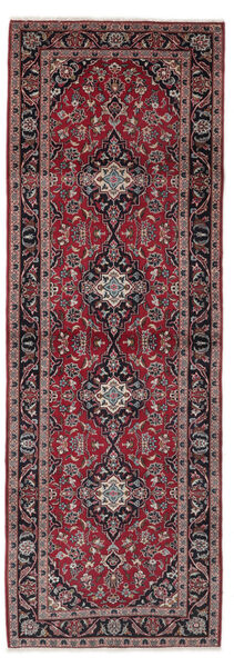  Keshan Matto 100X286 Itämainen Käsinsolmittu Käytävämatto Tummanruskea/Musta (Villa, Persia/Iran)
