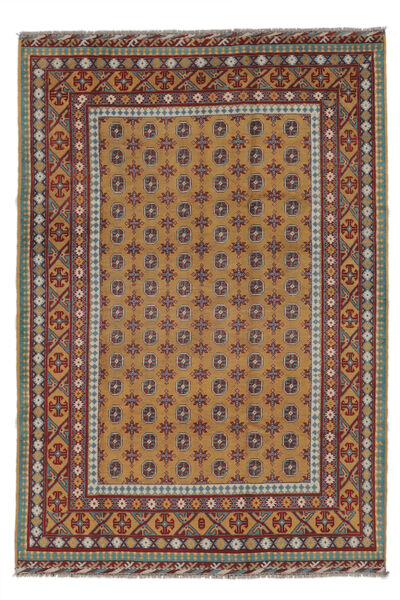  Matto Afghan Fine Matot 197X289 Ruskea/Tummanpunainen (Villa, Afganistan)