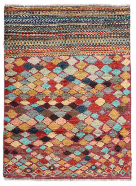 Moroccan Berber - Afghanistan Matto 80X108 Moderni Käsinsolmittu Tummanruskea/Ruskea (Villa, Afganistan)