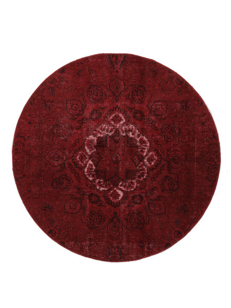  Persialainen Colored Vintage Matot 150X150 Musta/Tummanpunainen 