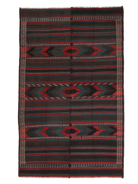  Afghan Vintage Kelim Matto 178X290 Itämainen Käsinkudottu Musta/Tummanpunainen (Villa, )