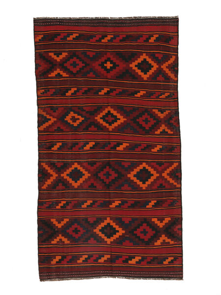  Afghan Vintage Kelim Matot 153X280 Musta/Tummanpunainen 