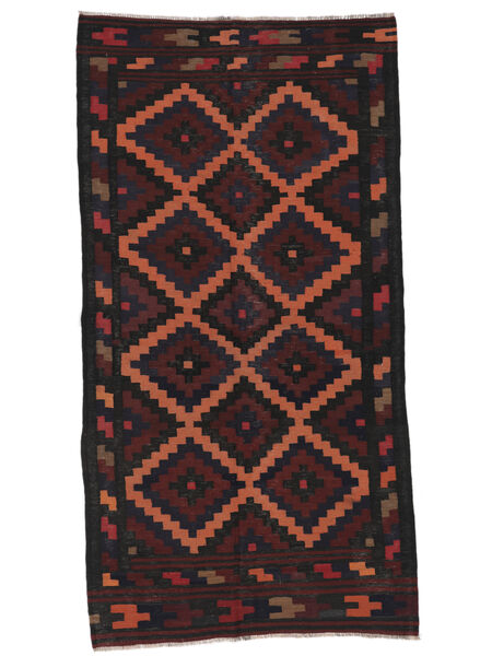  146X285 Afghan Vintage Kelim Matot Käsinkudottu Matto Musta/Tummanpunainen Afganistan 