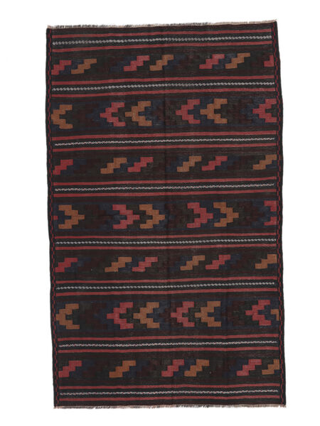  Afghan Vintage Kelim Matto 144X232 Itämainen Käsinkudottu Musta/Tummanpunainen (Villa, )