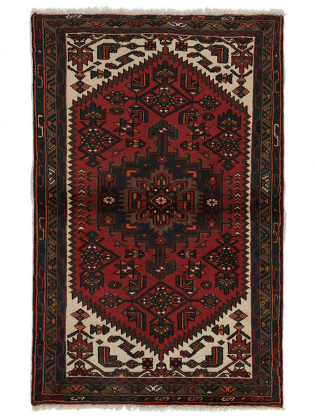  97X152 Hamadan Matot Matto Musta/Tummanpunainen Persia/Iran 