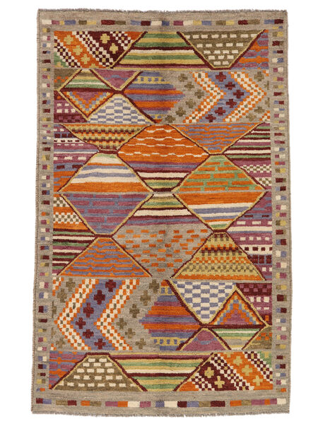 Moroccan Berber - Afghanistan Matto 122X196 Moderni Käsinsolmittu Ruskea/Tummanpunainen (Villa, )