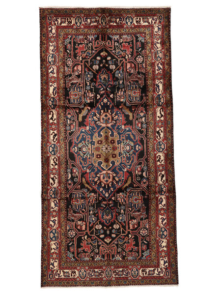 Nahavand Matot Matto 156X316 Käytävämatto Musta/Tummanpunainen (Villa, Persia/Iran)