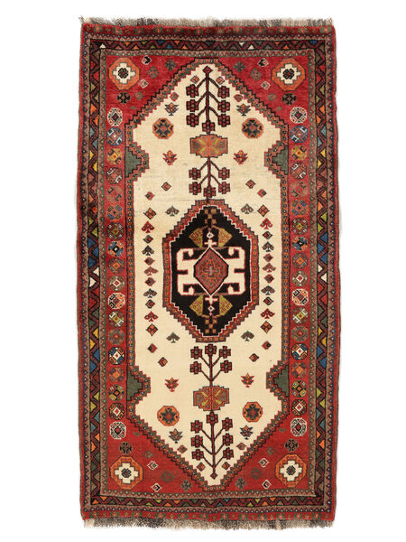  Persialainen Ghashghai Matot Matto 84X158 Tummanpunainen/Musta (Villa, Persia/Iran)