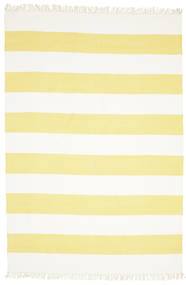  Cotton Stripe - Keltainen Matto 160X230 Moderni Käsinkudottu Keltainen/Beige (Puuvilla, Intia)