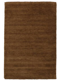  Handloom Fringes - Ruskea Matto 100X160 Moderni Musta/Beige (Villa, Intia)