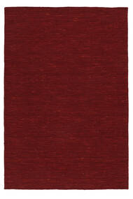  Kelim Loom - Tummanpunainen Matto 160X230 Moderni Käsinkudottu Punainen (Villa, Intia)