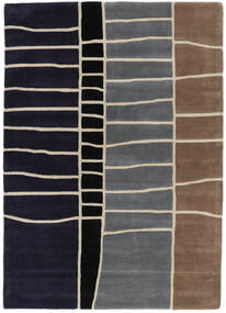  Abstract Bamboo Handtufted Matto 160X230 Moderni Musta/Tummanruskea (Villa, Intia)
