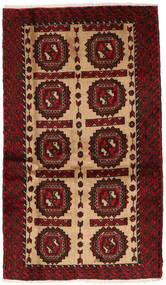  Beluch Matto 107X180 Itämainen Käsinsolmittu Tummanpunainen (Villa, Persia/Iran)
