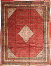  Sarough Mir Matto 293X390 Itämainen Käsinsolmittu Tummanpunainen/Ruoste Isot (Villa, Persia/Iran)