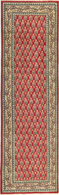  Tabriz Patina Matto 85X295 Itämainen Käsinsolmittu Käytävämatto Tummanpunainen/Vaaleanruskea (Villa, Persia/Iran)