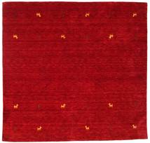  Gabbeh Loom Two Lines - Punainen Matto 200X200 Moderni Neliö Punainen/Tummanpunainen (Villa, Intia)