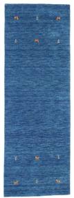  Gabbeh Loom Two Lines - Sininen Matto 80X250 Moderni Käytävämatto Tummansininen/Sininen (Villa, Intia)