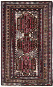  Beluch Matto 103X182 Itämainen Käsinsolmittu Tummanruskea/Tummanpunainen (Villa, Afganistan)