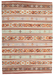  Kelim Anatolian Matto 160X230 Moderni Käsinkudottu Tummanpunainen/Vaaleanharmaa (Villa, Intia)