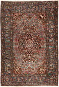  Itämainen Isfahan Antiikki Matot Matto 138X207 Ruskea/Punainen (Villa, Persia/Iran)