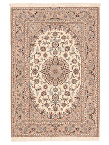  Isfahan Silkkiloimi Matto 160X235 Itämainen Käsinsolmittu Beige/Oranssi ()