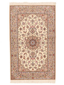  Persialainen Isfahan Silkkiloimi Matot 130X212 Ruskea/Beige 
