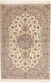  Isfahan Silkkiloimi Davudi Matto 130X202 Itämainen Käsinsolmittu Beige/Ruskea ()