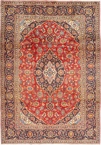  Keshan Matto 203X296 Itämainen Käsinsolmittu Tummanpunainen/Ruoste (Villa, Persia/Iran)