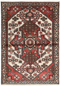  Persialainen Hamadan Matot Matto 102X145 Ruskea/Punainen (Villa, Persia/Iran)
