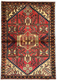  Afshar/Sirjan Matto 107X150 Itämainen Käsinsolmittu Tummanruskea/Tummanpunainen (Villa, Persia/Iran)