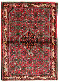 Hamadan Matot Matto 108X148 Punainen/Ruskea (Villa, Persia/Iran)