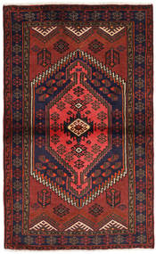  Hamadan Matto 98X160 Itämainen Käsinsolmittu Tummanpunainen/Tummanruskea (Villa, Persia/Iran)