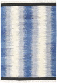  Ikat - Sininen Matto 160X230 Moderni Käsinkudottu Sininen/Beige (Villa, Intia)