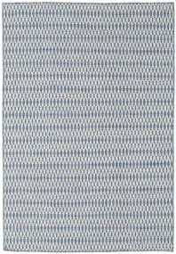  Kelim Long Stitch - Sininen Matto 160X230 Moderni Käsinkudottu Vaaleanharmaa/Vaaleansininen (Villa, Intia)