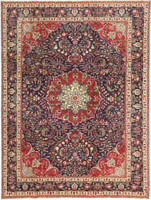  Tabriz Patina Matto 247X335 Itämainen Käsinsolmittu Tummanpunainen/Tummanvioletti (Villa, Persia/Iran)