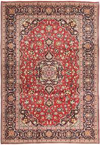  Keshan Matto 245X365 Itämainen Käsinsolmittu Tummanpunainen/Vaaleanpunainen (Villa, Persia/Iran)
