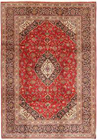  Keshan Matto 209X300 Itämainen Käsinsolmittu Tummanpunainen/Tummanruskea (Villa, Persia/Iran)