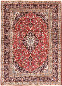 Keshan Matto 245X345 Itämainen Käsinsolmittu Tummanpunainen/Vaaleanruskea (Villa, Persia/Iran)