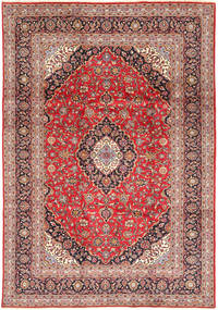  Keshan Matto 240X348 Itämainen Käsinsolmittu Tummanpunainen/Ruoste (Villa, Persia/Iran)