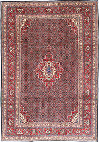  Moud Matto 216X308 Itämainen Käsinsolmittu Tummanpunainen/Tummanruskea (Villa, Persia/Iran)