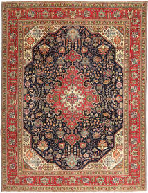  Tabriz Patina Matto 252X327 Itämainen Käsinsolmittu Vaaleanruskea/Tummanpunainen Isot (Villa, Persia/Iran)