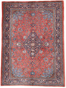  Sarough Matto 150X205 Itämainen Käsinsolmittu Tummanpunainen/Vaaleanpunainen (Villa, Persia/Iran)