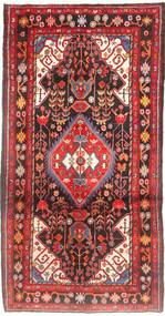  Nahavand Matto 155X297 Itämainen Käsinsolmittu Käytävämatto Tummanpunainen/Tummanruskea (Villa, Persia/Iran)