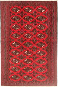  Turkaman Patina Matto 126X190 Itämainen Käsinsolmittu Tummanpunainen/Punainen (Villa, Persia/Iran)