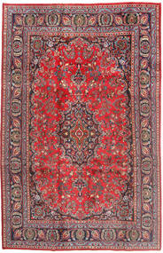  Mashad Matto 187X293 Itämainen Käsinsolmittu Tummanpunainen/Ruoste (Villa, Persia/Iran)