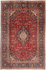  Keshan Matto 197X300 Itämainen Käsinsolmittu Tummanpunainen/Tummanruskea (Villa, Persia/Iran)