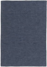  Kelim Loom - Denim Sininen Matto 160X230 Moderni Käsinkudottu Sininen (Villa, Intia)