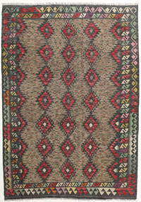  Kelim Afghan Old Style Matto 176X251 Itämainen Käsinkudottu Musta/Tummanpunainen (Villa, Afganistan)